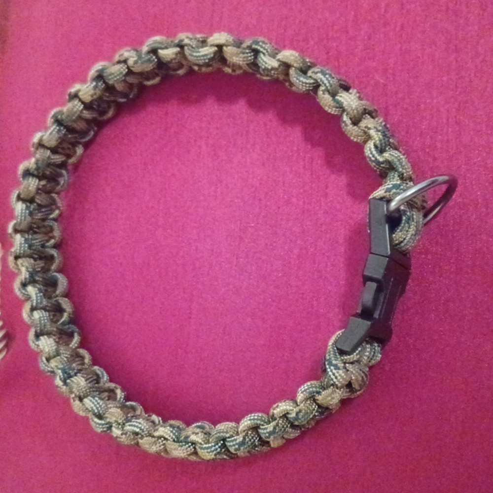 Dog Collar paracord handmade NWOT